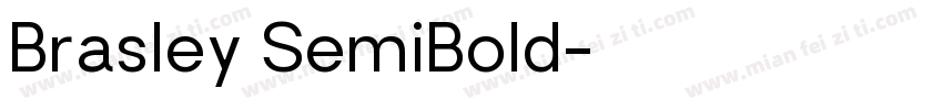 Brasley SemiBold字体转换